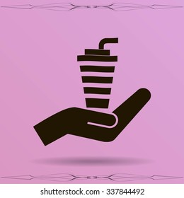 cup with a straw