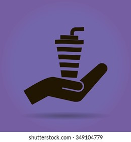 cup with a straw
