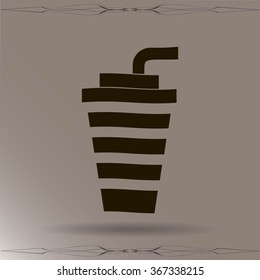cup with a straw