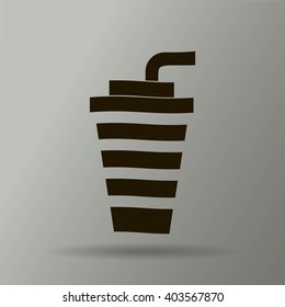 cup with a straw