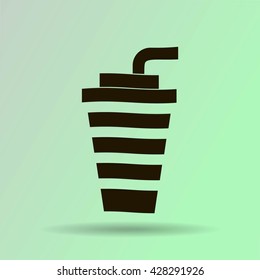 cup with a straw