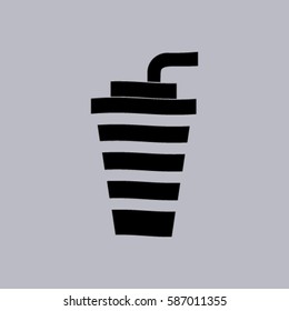 cup with a straw