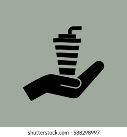 cup with a straw