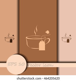 Cup of tea with tea bag