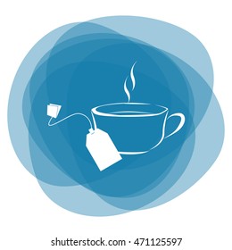 Cup of tea with tea bag