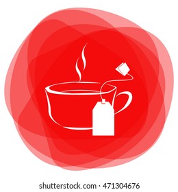 Cup of tea with tea bag