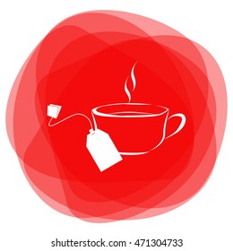 Cup of tea with tea bag