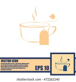 Cup of tea with tea bag