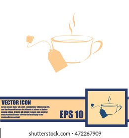 Cup of tea with tea bag