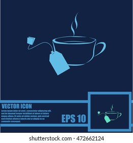 Cup of tea with tea bag