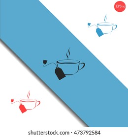 Cup of tea with tea bag