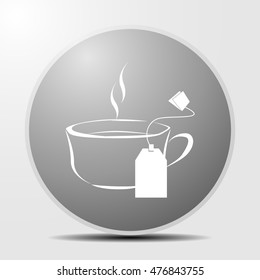 Cup of tea with tea bag