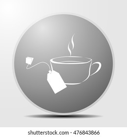 Cup of tea with tea bag