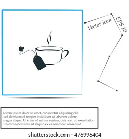 Cup of tea with tea bag