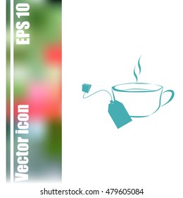 Cup of tea with tea bag