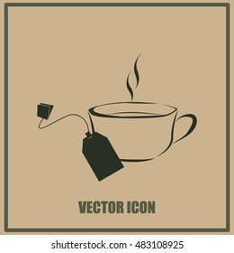 Cup of tea with tea bag