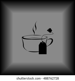 Cup of tea with tea bag