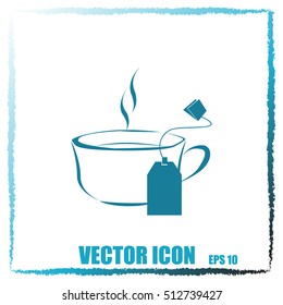 Cup of tea with tea bag