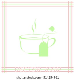 Cup of tea with tea bag