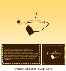 Cup of tea with tea bag