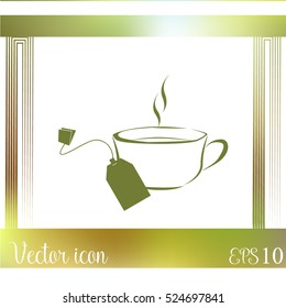 Cup of tea with tea bag