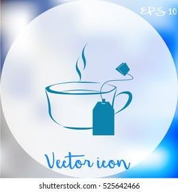 Cup of tea with tea bag