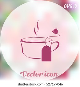 Cup of tea with tea bag