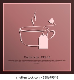 Cup of tea with tea bag