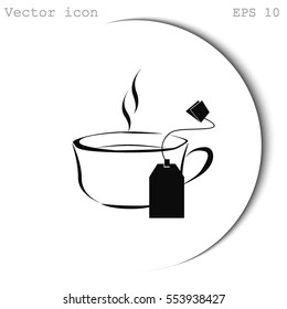 Cup of tea with tea bag