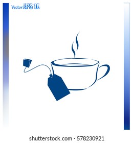 Cup of tea with tea bag