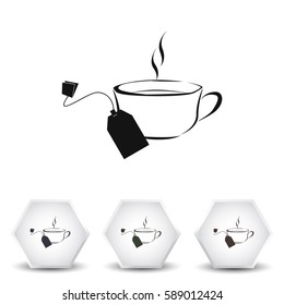 Cup of tea with tea bag