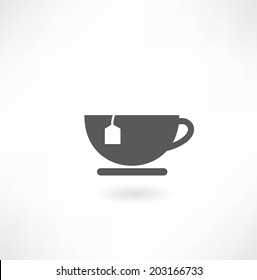 Cup With Tea Bag Icon