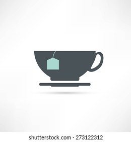 cup with tea bag icon