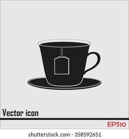 cup with tea bag icon