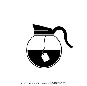 cup with tea bag icon