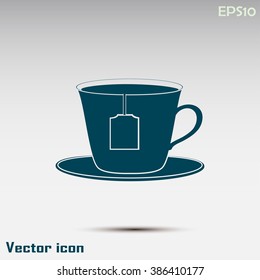 cup with tea bag icon