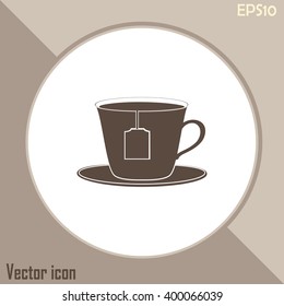 cup with tea bag icon