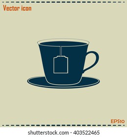 cup with tea bag icon