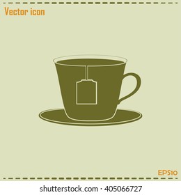 cup with tea bag icon