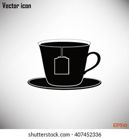cup with tea bag icon
