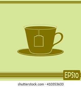 cup with tea bag icon