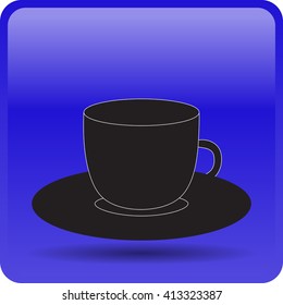 cup with tea bag icon