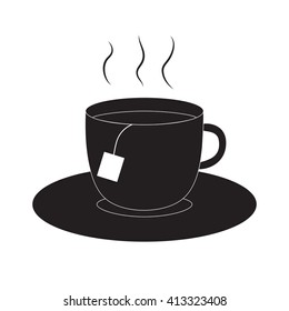 cup with tea bag icon