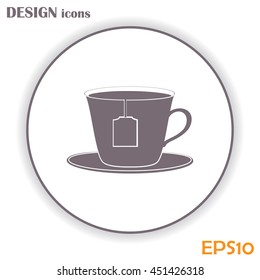 cup with tea bag icon