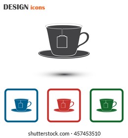 cup with tea bag icon