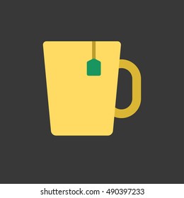cup with tea bag icon