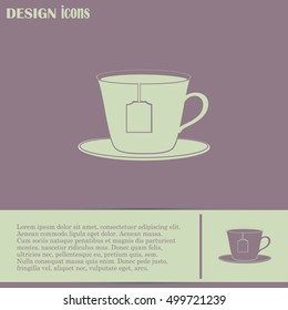 cup with tea bag icon