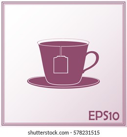cup with tea bag icon