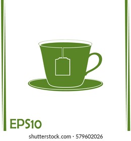 cup with tea bag icon