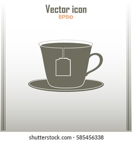cup with tea bag icon